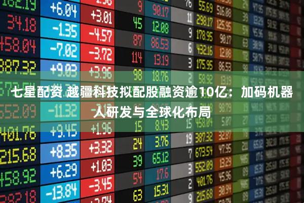 七星配资 越疆科技拟配股融资逾10亿：加码机器人研发与全球化布局